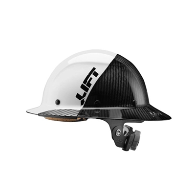 LIFT SAFETY DAX Fifty 50 Carbon Fiber Full Brim Hardhat Hi Vis Black HDF50C 19WC