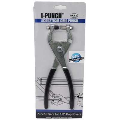 DOC'S Acoustical Punch Pliers 1/8" Hole W/ Hardened Tip