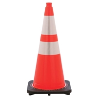 28" Orange Traffic Cone w/ Reflective Collar