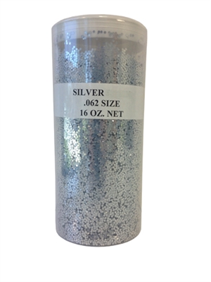 Silver Glitter -16 oz Jar .062 size