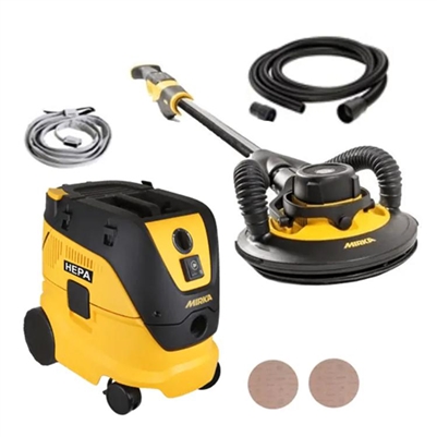 Mirka Leros Dust Free Sanding System w/ AFC Vacuum PORTER CABLE DRYWALL SANDER (MODEL 7800)  DeWalt 4.7 AMP Electric Drywall Sander - Corded