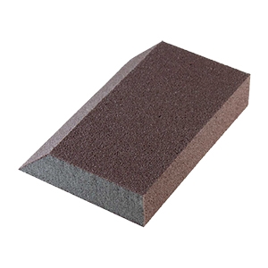 North Abrasives 3.5X5X1" Single Angle Fine Grit Sanding Sponge-100 sponges per box  NAB39010B
