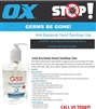 OX TOOLS Gel Hand Sanitizer 8 ox pump Anti â€“ Bacterial  OXGHSG8P