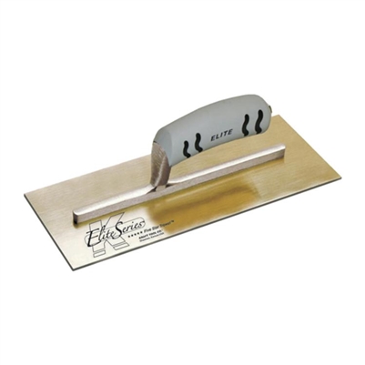 Kraft Tool Elite Series 12" x 5" Golden STAINLESS STEEL Plaster Trowel  PLE459PF  CURRY