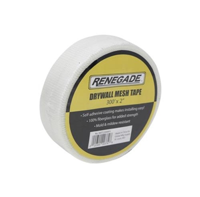 RENEGADE 2 in x 300 ft Mesh Tape - White (EXTRA STICKY)