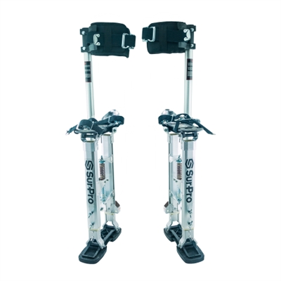 Sur-Pro Adjustable Aluminum Quad-Lock Drywall Stilts 18-30" SS1830AP