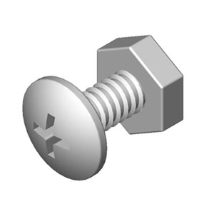 Dura Stilt Heel Bolt And Nut DURA 6