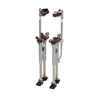 Adjustable 18" To 30" SILVER Aluminum Drywall Stilts (REACH  9 FT HEIGHTS)