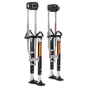 Surpro 26-40" Magnesium Double Sided Stilt Sur-Pro Sur-Mag Adjustable Magnesium Quad-Lock Drywall Stilts 18-30" SS1830MP