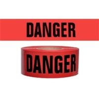Red Danger Tape - 3" X 1000'