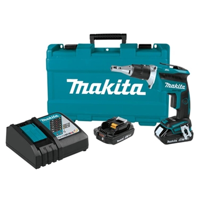 Makita 18V LXT Lithium Ion Compact Brushless Cordless 4,000 RPM Drywall Screwdriver Kit (2.0Ah)  XSF03R
