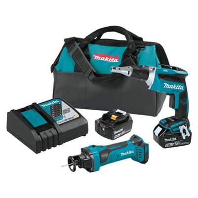 Makita 18V LXT Lithium Ion Cordless 2 Pc. Combo Kit (5.0Ah)  XT255T