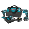 Makita 18V LXT Lithium Ion Cordless 2 Pc. Combo Kit (5.0Ah)  XT262T