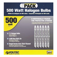 Voltec 500 W Replacement Halogen Bulb 6 Pack