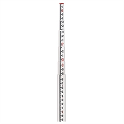 SitePro 25' Rectangular Fiberglass Leveling Rod - Tenths