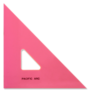 Pacific Arc 8" Fluorescent Pink 45/90 Degree Triangle