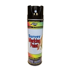 Aervoe Upside-down Black Spray Paint Can for Survey Marking