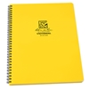 yellow spiral notebook with polydura cover