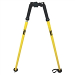 yellow and black SECO thumb release open clamp bipod
