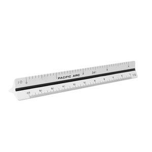 PACIFIC ARC 12" WHITE SCALE  Engineer TRIANGULAR