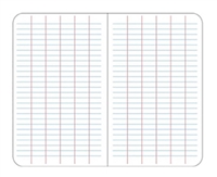 Elan Level Grid Filler Paper | White Ledger Paper Mini-binders