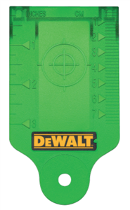 DEWALT Green Laser Target Card