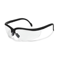 Radians Journey Clear Safety Glasses with Black Frame