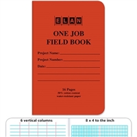 Elan One Job Field Book - (8" x 4" Grid)