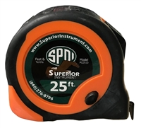 Keson 25' Hi-Viz Orange Tape Measure - Feet/Tenths