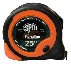 Keson 25' Hi-Viz Orange Tape Measure - Feet/Tenths