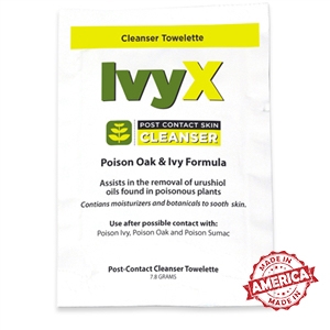 Certified Safety IvyX Post Contact Solution Towelettes (25/Box)