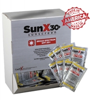 Certified Safety SunX 30+ Pouch Sunscreen (50/Box)