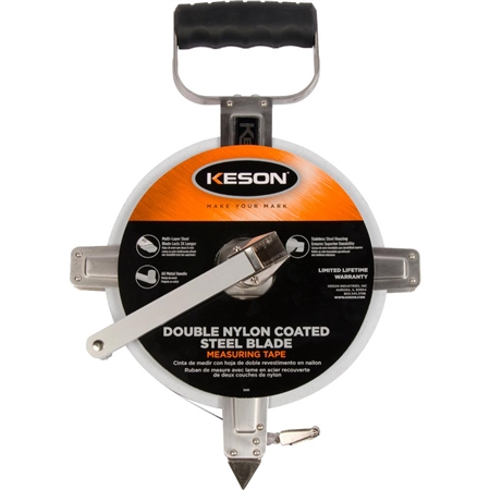 Keson 200' SNR Series Tape with Stainless Steel Reel