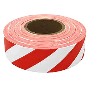 Presco Striped Flagging Tape - Red/White