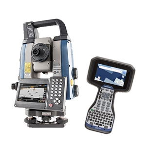 Spectra Geospatial Focus 50 Long Range Robotic Base Hardware & Spectra Geospatial Ranger 5 Data Collector with 2.4 GHz Radio Module