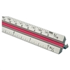 Alvin 12" Solid Aluminum Architect Triangular Scale