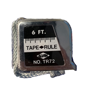 Alvin TR72 Pocket Tape Measure - Inches/Metric