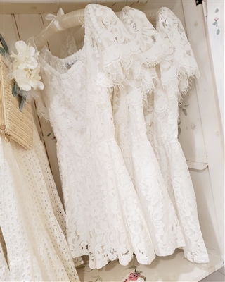 Off the Shoulder Lace Romper