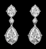 CZ Teardrop Earrings