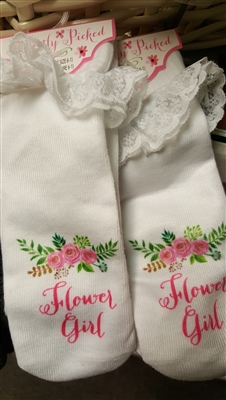 Perfectly Picked Flower Girl Socks