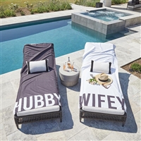 Hubby and Wifey Beach Towels