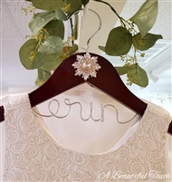 Personalized Flower Girl Hanger