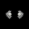 Marquise and Pearl Earrings