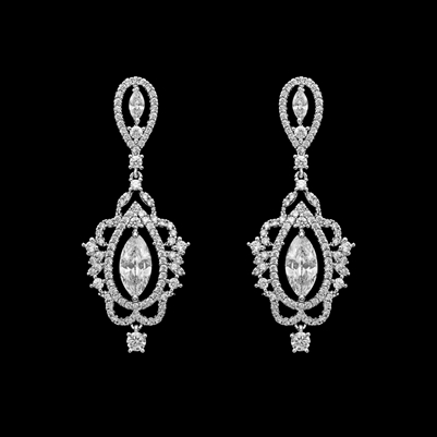 Ornate Marquise Earrings