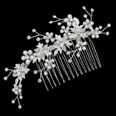 Pearl and Crystal Comb