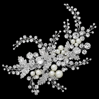 Pearl & CZ Hair Clip