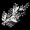 Hair Comb with Leaves and Pearls