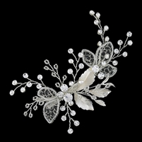 Delicate Crystal and Mesh Hair Clip