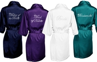 Satin Robes - Crystal Bridal Titles