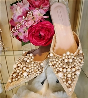 Bridal Flats with Pearls